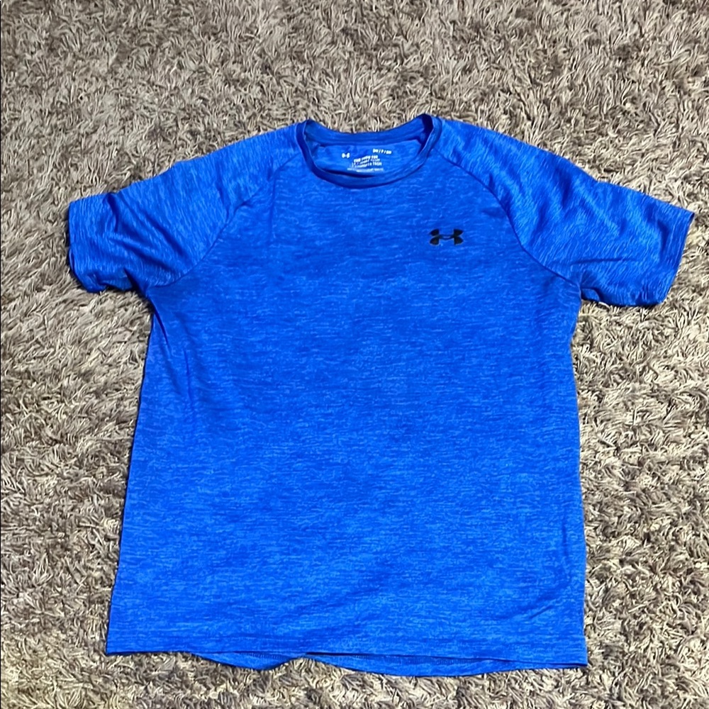 Under Armour Heathered Blue Tee